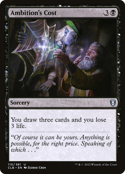 Ambition's Cost (110) (Commander Legends: Battle for Baldur's Gate)
