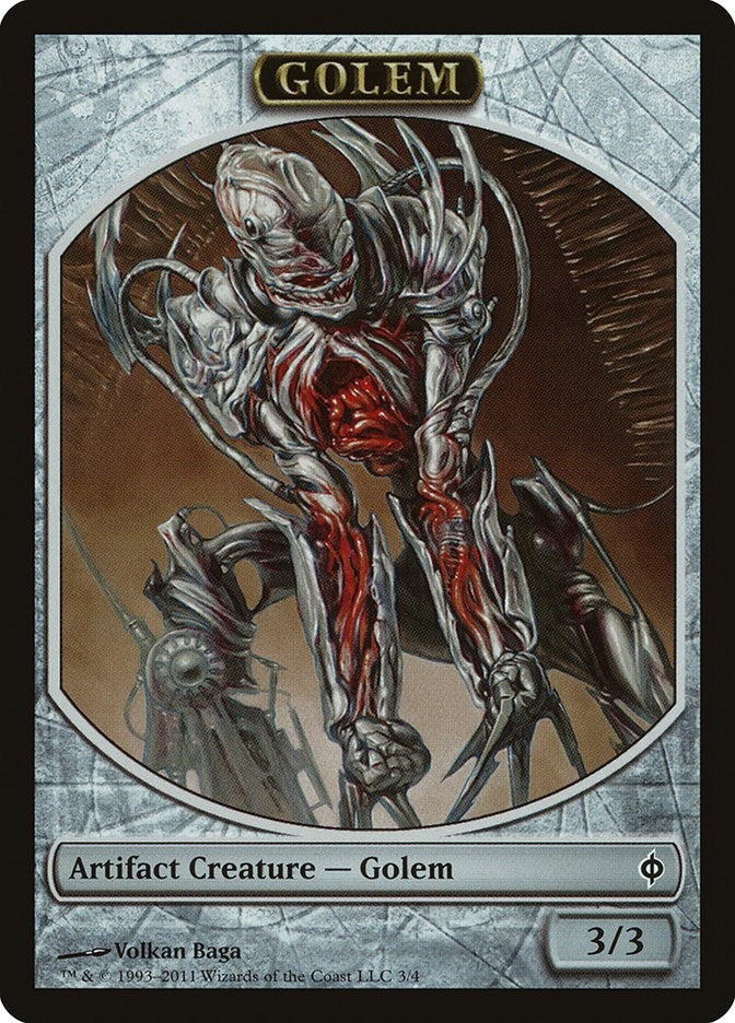 Golem Token (3) (New Phyrexia)