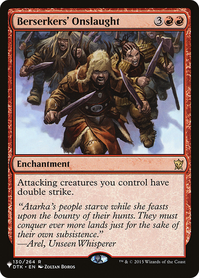 Berserkers' Onslaught (130/264) (The List Reprints)