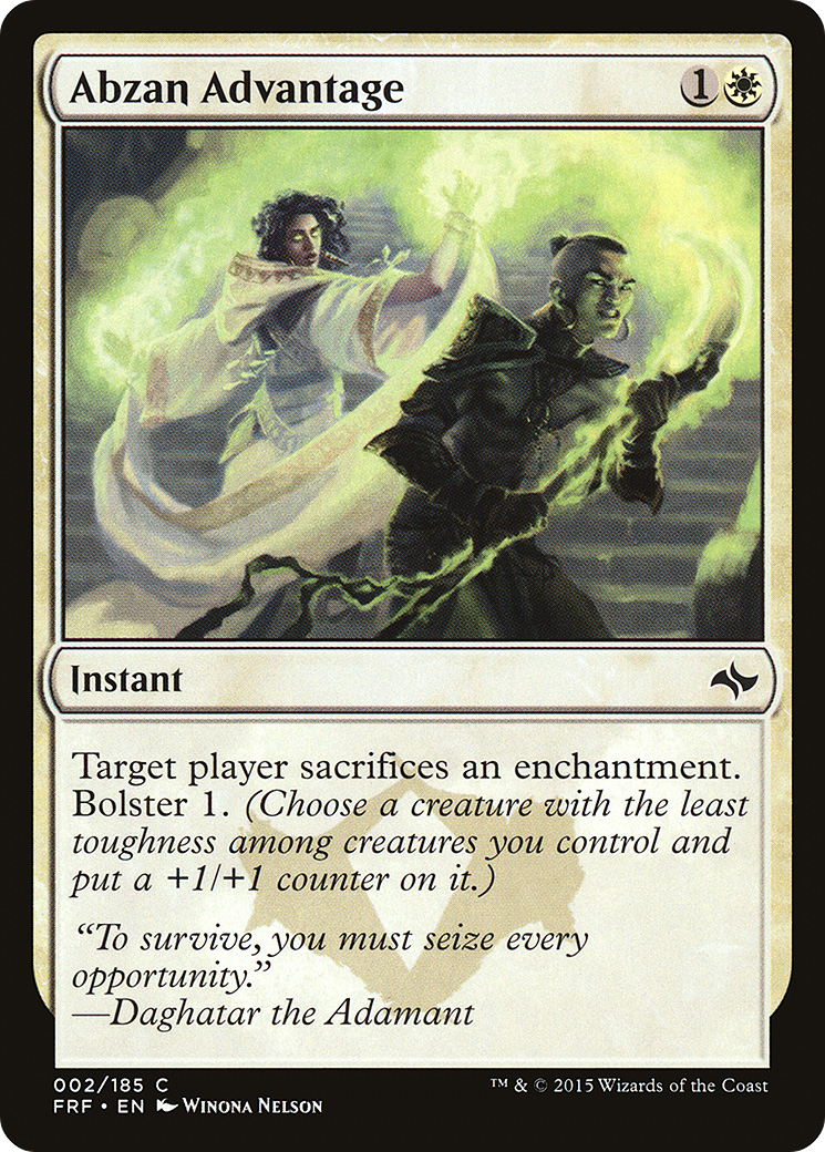 Abzan Advantage (2) (Fate Reforged)