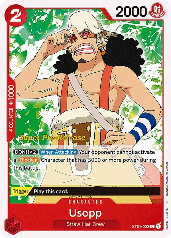Image for Usopp (ST01-002) (Super Pre-Release Starter Deck 1: Straw Hat Crew) - One Piece Card Game