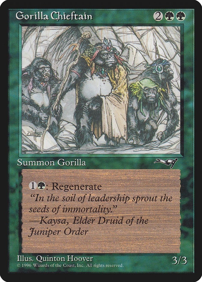 Gorilla Chieftain (4 Gorillas) (78) (Alliances)