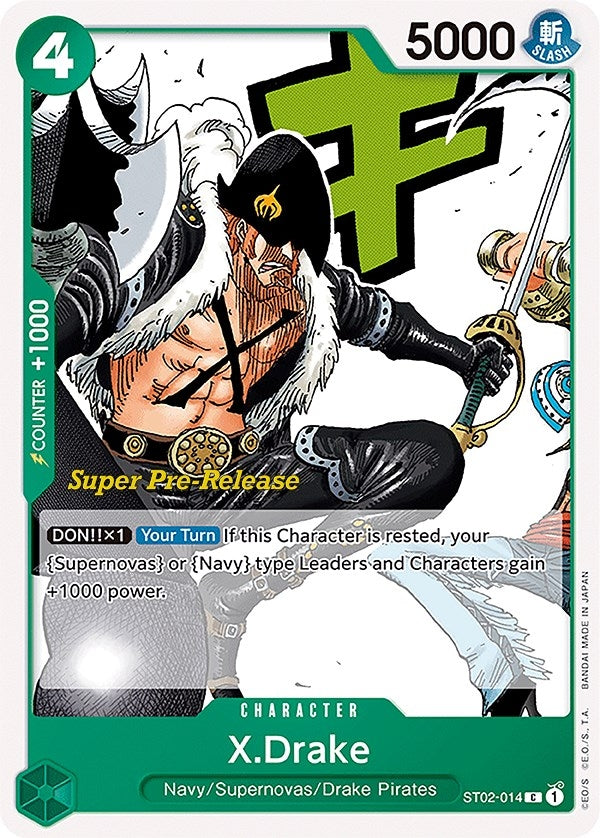 X.Drake (ST02-014) (Super Pre-Release Starter Deck 2: Worst Generation)