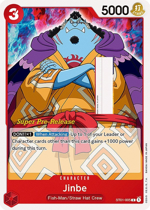 Image for Jinbe (ST01-005) (Super Pre-Release Starter Deck 1: Straw Hat Crew) - One Piece Card Game