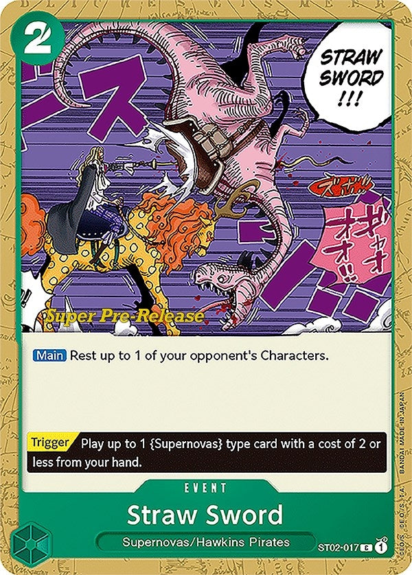 Image for Straw Sword (ST02-017) (Super Pre-Release Starter Deck 2: Worst Generation) - One Piece Card Game