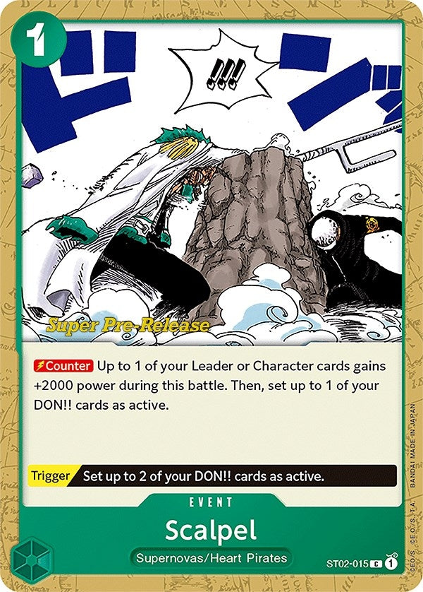 Image for Scalpel (ST02-015) (Super Pre-Release Starter Deck 2: Worst Generation) - One Piece Card Game