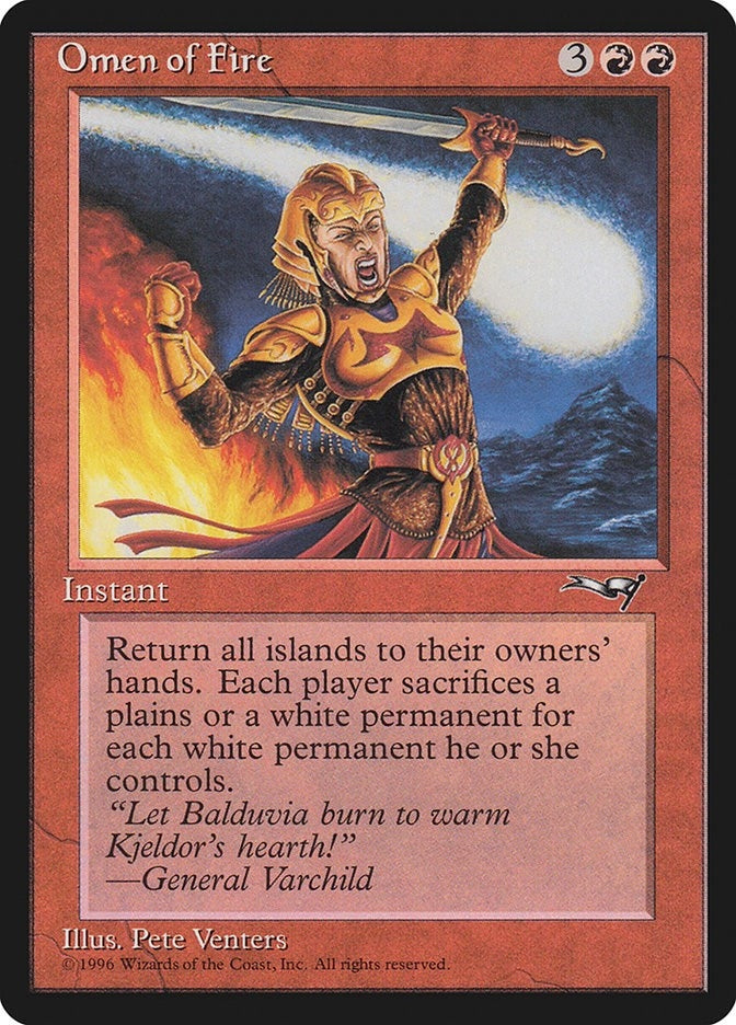 Image for Omen of Fire (Alliances) - Magic: The Gathering