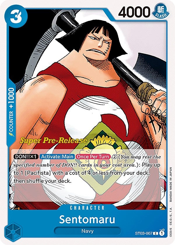 Image for Sentomaru (ST03-007) (Super Pre-Release Starter Deck 3: The Seven Warlords of the Sea) - One Piece Card Game
