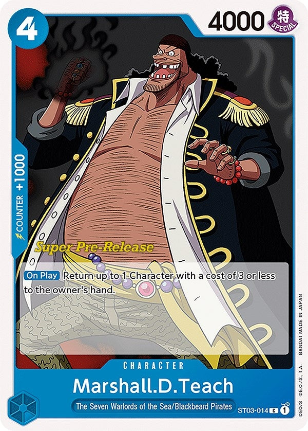 Image for Marshall.D.Teach (ST03-014) (Super Pre-Release Starter Deck 3: The Seven Warlords of the Sea) - One Piece Card Game