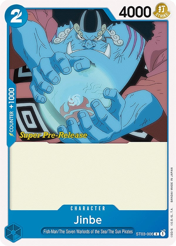 Image for Jinbe (ST03-006) (Super Pre-Release Starter Deck 3: The Seven Warlords of the Sea) - One Piece Card Game