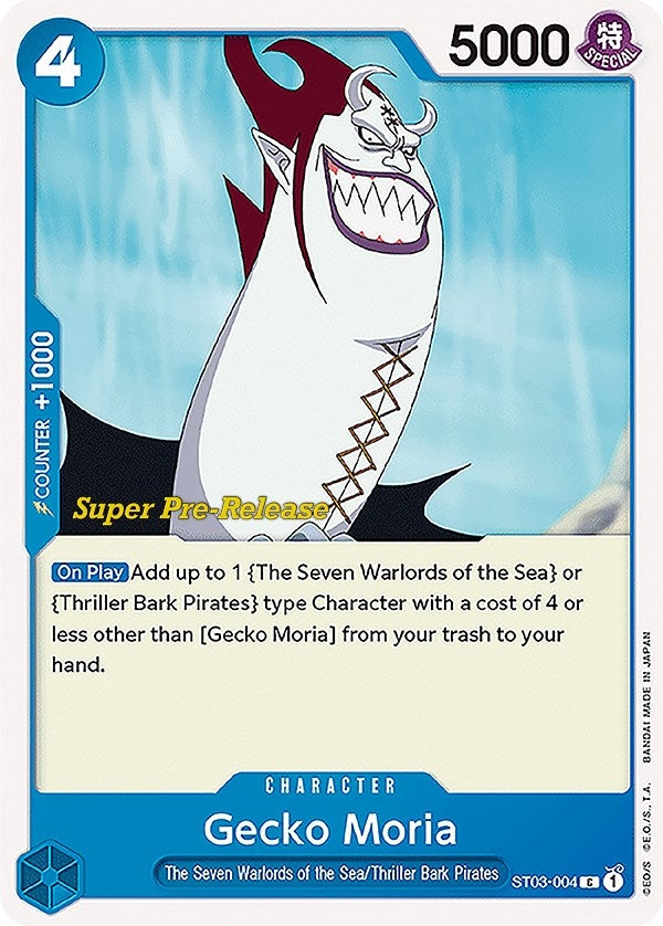 Image for Gecko Moria (ST03-004) (Super Pre-Release Starter Deck 3: The Seven Warlords of the Sea) - One Piece Card Game