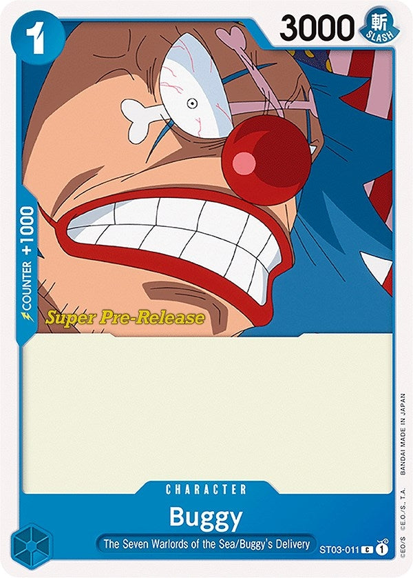 Image for Buggy (ST03-011) (Super Pre-Release Starter Deck 3: The Seven Warlords of the Sea) - One Piece Card Game