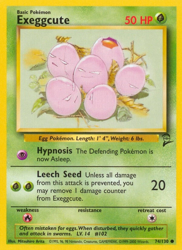 Image for Exeggcute (074/130) (Base Set 2) - Pokemon