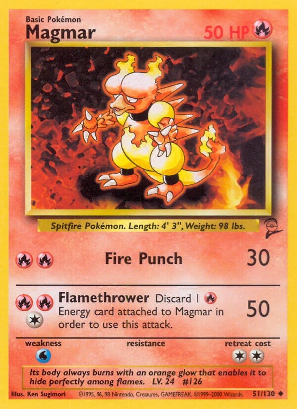Image for Magmar (051/130) (Base Set 2) - Pokemon