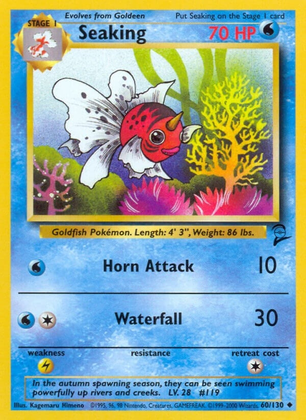 Image for Seaking (060/130) (Base Set 2) - Pokemon