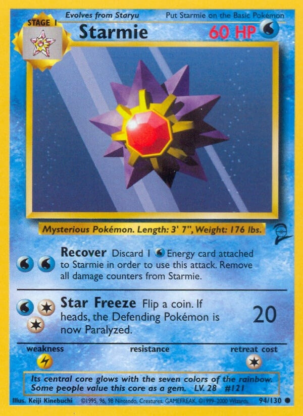 Image for Starmie (094/130) (Base Set 2) - Pokemon