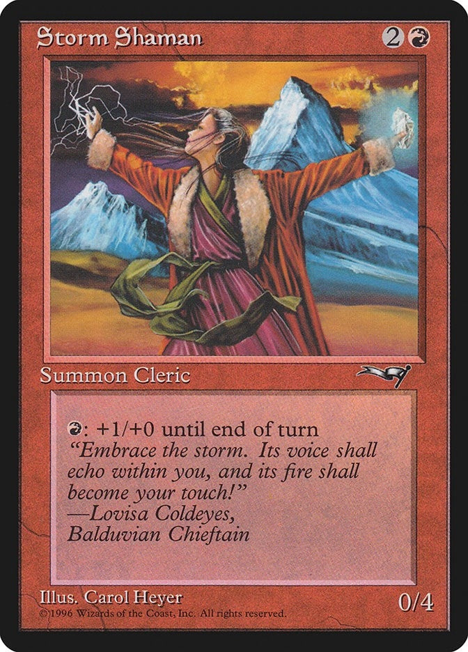 Image for Storm Shaman (Female) (119) (Alliances) - Magic: The Gathering