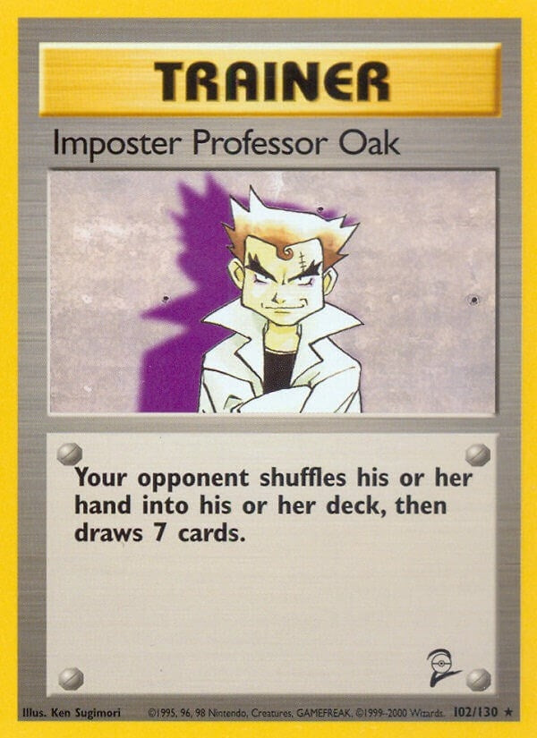 Image for Imposter Professor Oak (102/130) (Base Set 2) - Pokemon