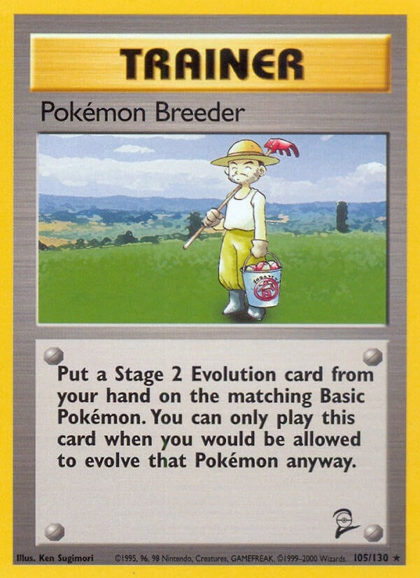 Image for Pokemon Breeder (105/130) (Base Set 2) - Pokemon