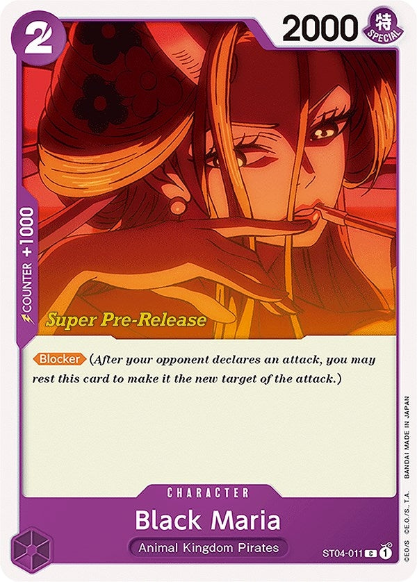 Black Maria (ST04-011) (Super Pre-Release Starter Deck 4: Animal Kingdom Pirates)