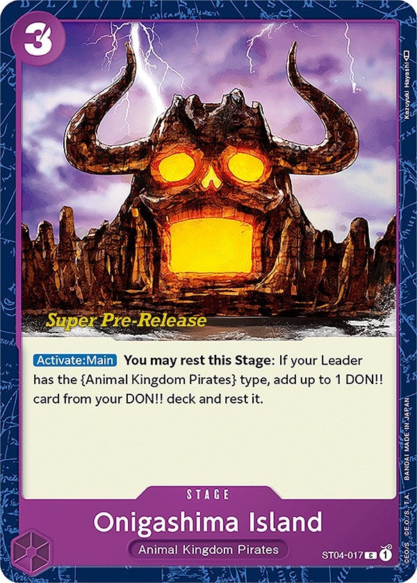 Image for Onigashima Island (ST04-017) (Super Pre-Release Starter Deck 4: Animal Kingdom Pirates) - One Piece Card Game