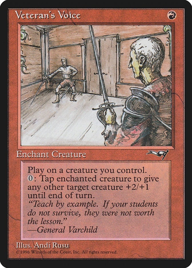 Image for Veteran's Voice (124) (Alliances) - Magic: The Gathering