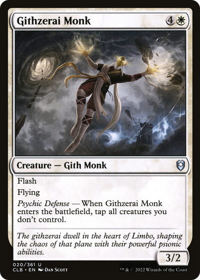 Githzerai Monk (CLB-020) - Commander Legends: Battle for Baldur's Gate