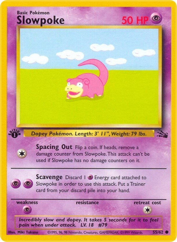 Image for Slowpoke (55/62) (Fossil) - Pokemon