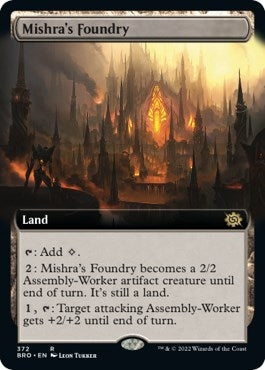 Mishra's Foundry (Extended Art) (372) (The Brothers' War)