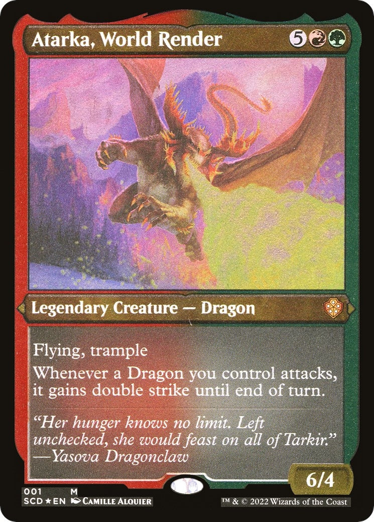 Atarka, World Render (Foil Etched) (1) (Starter Commander Decks)