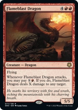 Flameblast Dragon (77) (Magic Game Night: Free-For-All)
