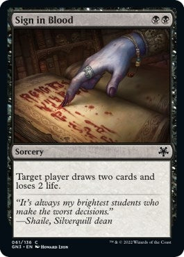 Sign in Blood (61) (Magic Game Night: Free-For-All)