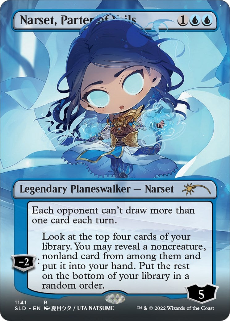 Narset, Parter of Veils (Borderless) (1141) (Secret Lair Drop Series)