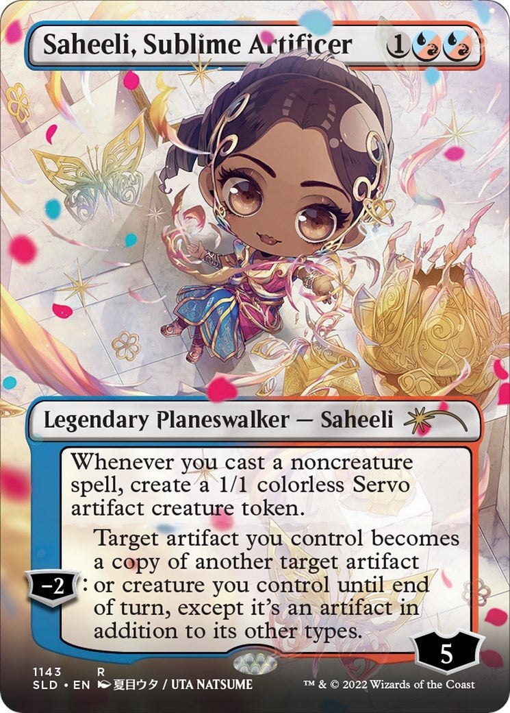 Saheeli, Sublime Artificer (Borderless) (1143) (Secret Lair Drop Series)