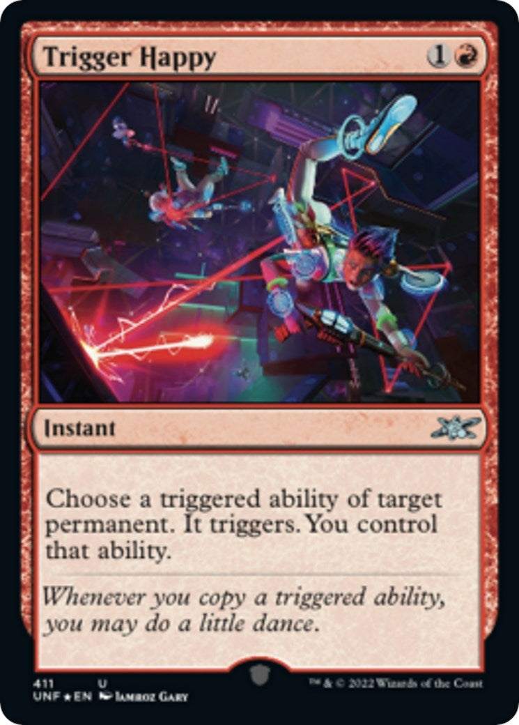Trigger Happy (Galaxy Foil) (411) (Unfinity)