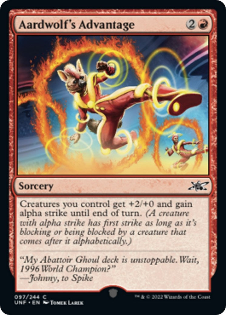 Aardwolf's Advantage (97) (Unfinity)