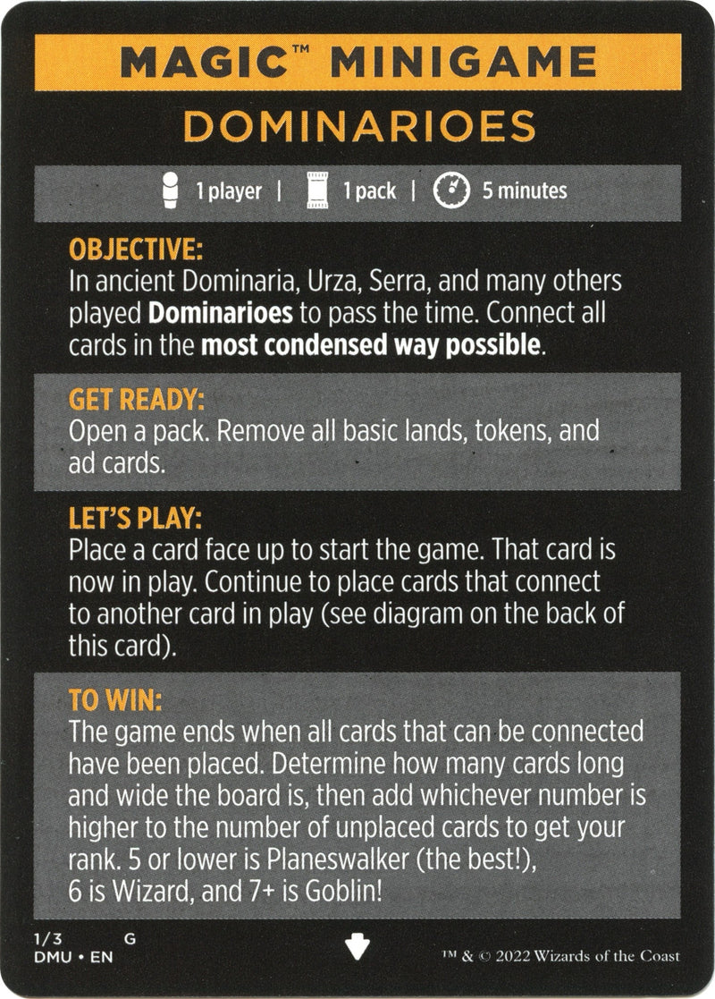 Magic Minigame: Dominarioes (1) (Dominaria United)