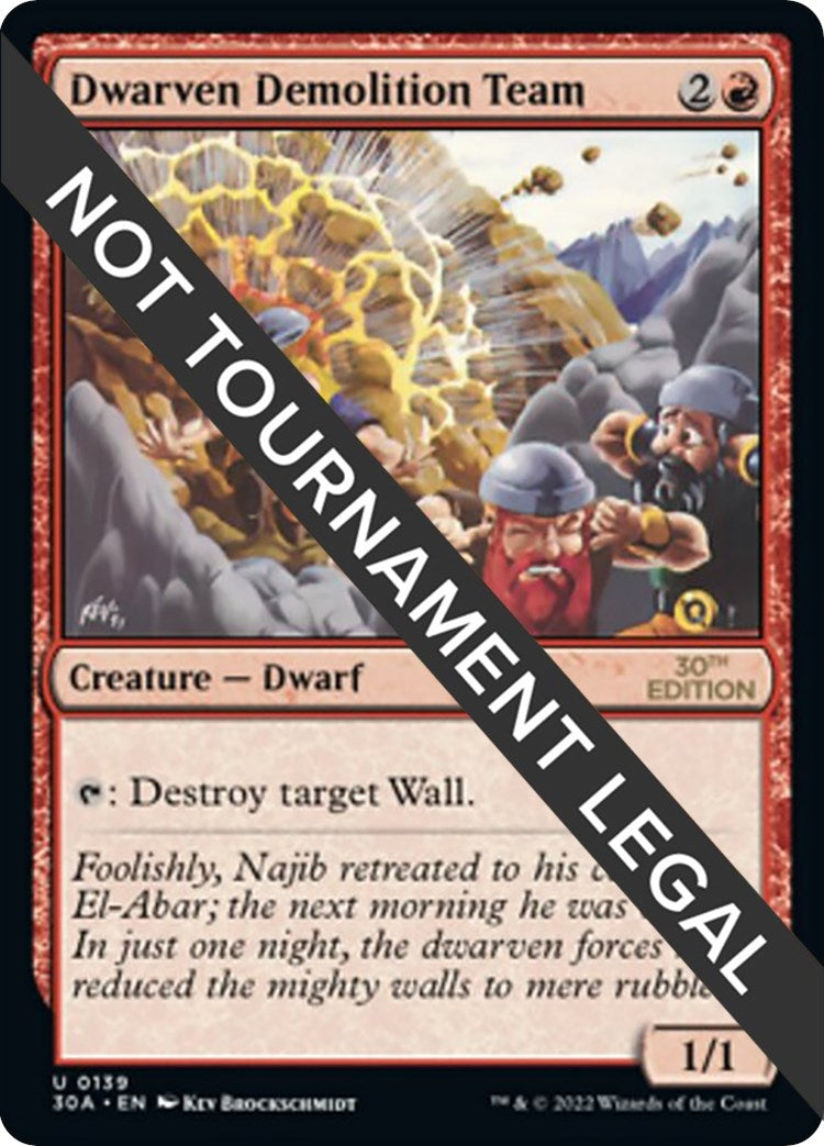 Dwarven Demolition Team (139) (30th Anniversary Edition)