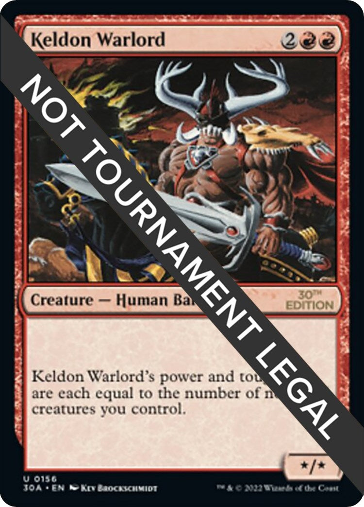 Image for Keldon Warlord (156) [30A]