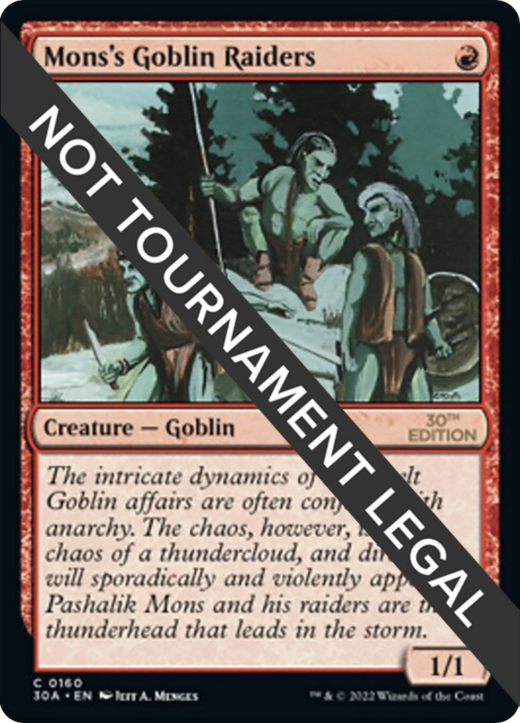 Mons's Goblin Raiders (160) (30th Anniversary Edition)