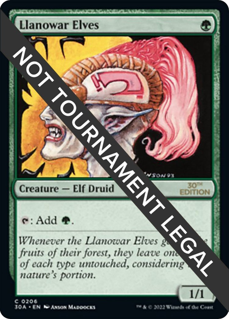 Llanowar Elves (206) (30th Anniversary Edition)
