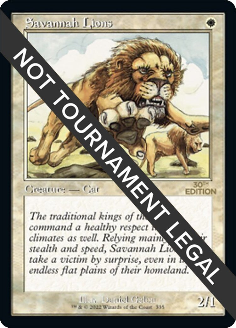 Savannah Lions (Retro Frame) (335) (30th Anniversary Edition)