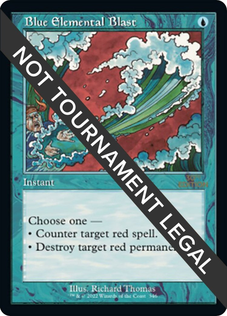 Blue Elemental Blast (Retro Frame) (346) (30th Anniversary Edition)