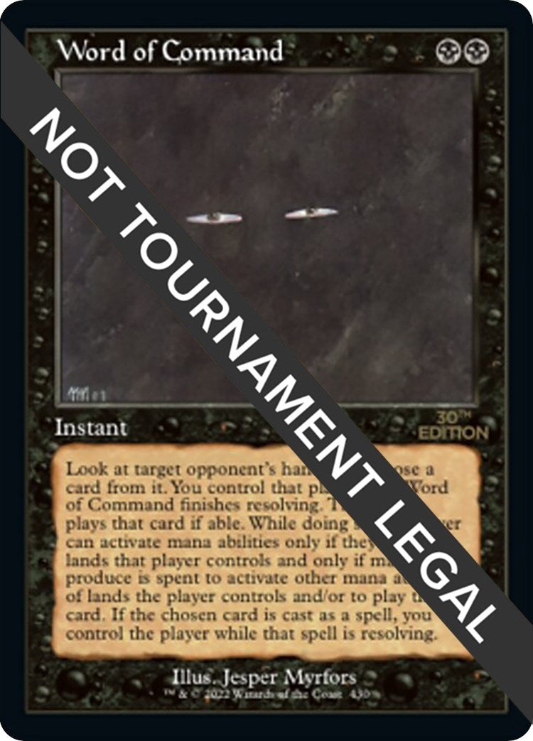 Image for Word of Command (Retro Frame) (430) [30A]