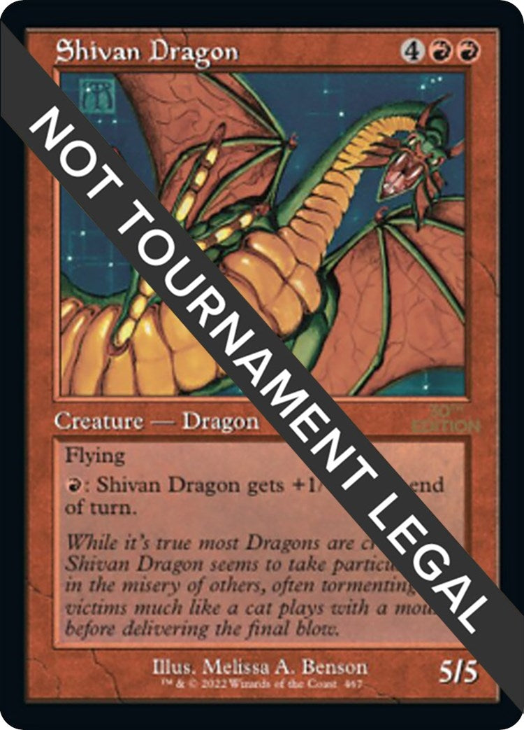Shivan Dragon (Retro Frame) (467) (30th Anniversary Edition)