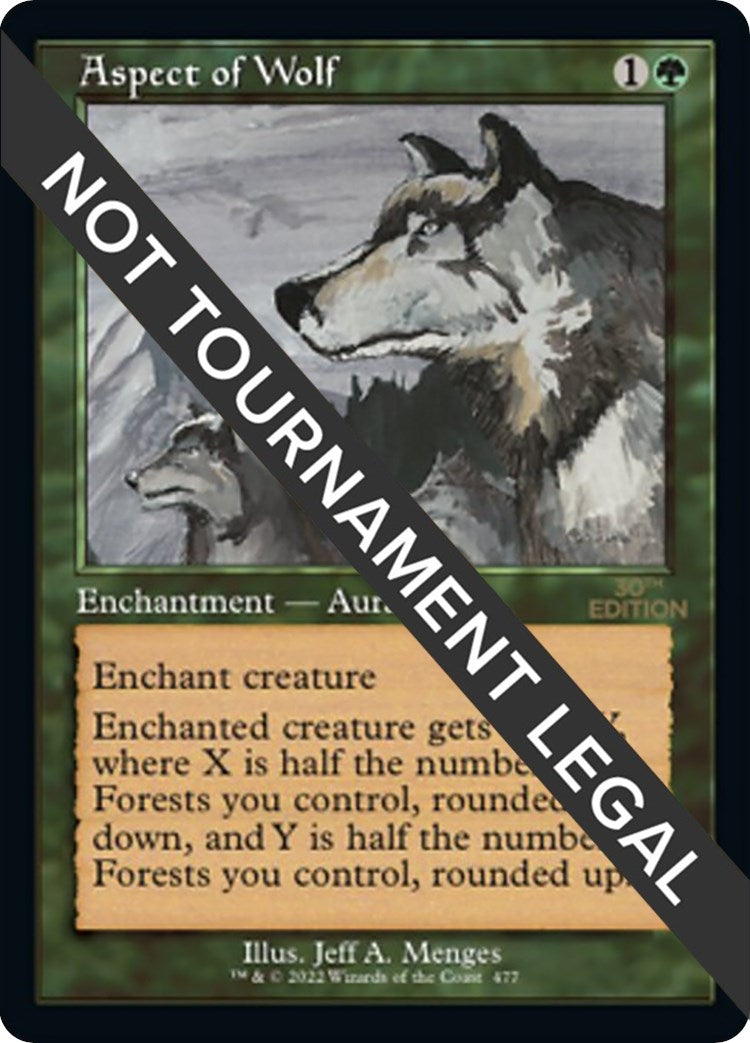 Aspect of Wolf (Retro Frame) (477) (30th Anniversary Edition)