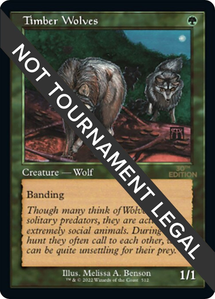 Timber Wolves (Retro Frame) (512) (30th Anniversary Edition)