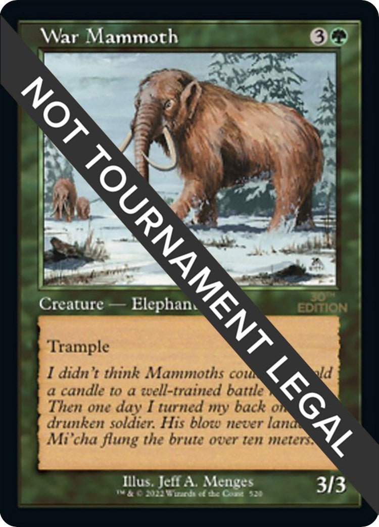 War Mammoth (Retro Frame) (520)
