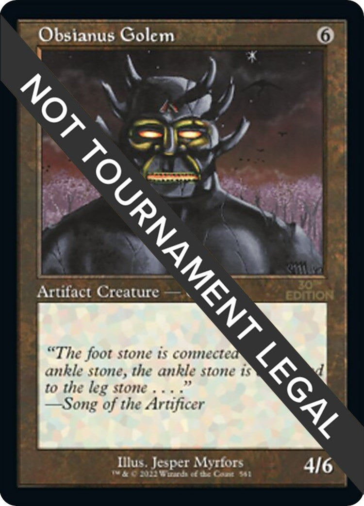 Obsianus Golem (Retro Frame) (561) (30th Anniversary Edition)