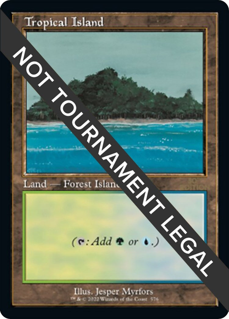 Tropical Island (Retro Frame) (576)